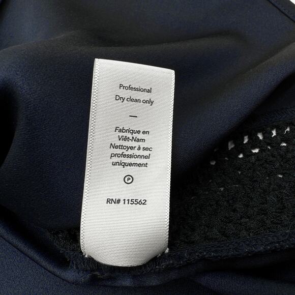 ELIZABETH and JAMES Vivi Crochet Trim Silk Top S - Picture 8 of 10